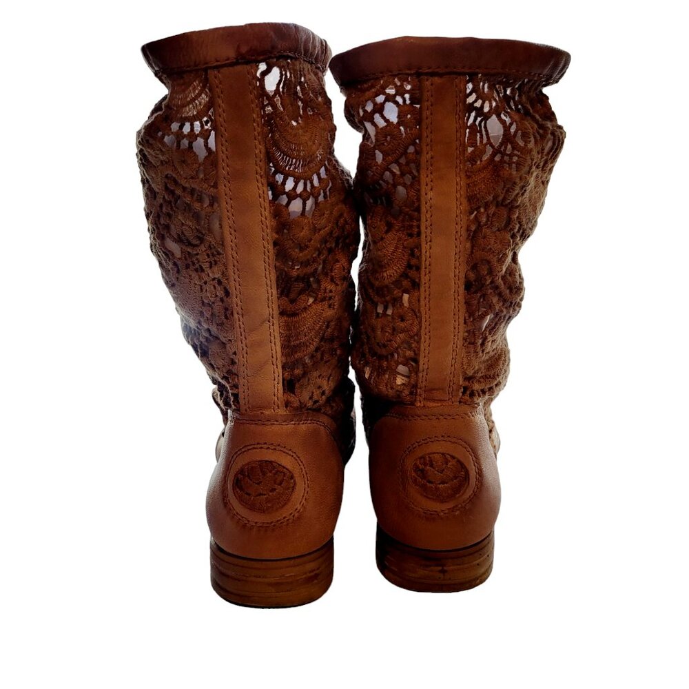 Free People Bunker Camel Slouchy Boots Size 36 - Picture 3 of 11